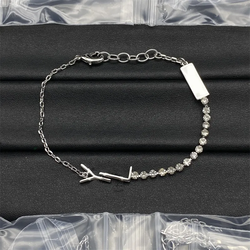 Designer smycken plätering av guldarmband högpolerade mousserande moissanitarmband för kvinnor trendiga pläterade silverkedja armband justerbart spänne zh187 E4