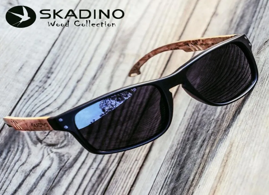 Wood Men Sunglasses Polarized Uv400 Skadino Beech Wooden Sun Glasses For Women Blue Green Lens Handmade Fashion Brand Cool C1904109227473