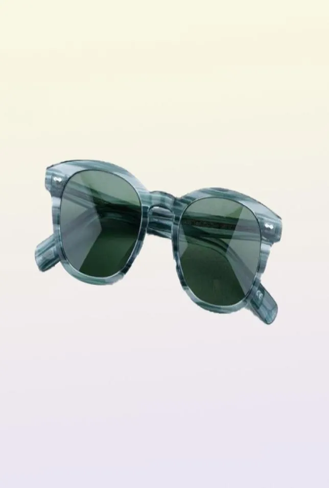 Lunettes de soleil vertes femmes 2022 Cary Grant hommes avec lentilles lunettes Vintage Oliver boîte originaleSunglassesSunglasses7731696