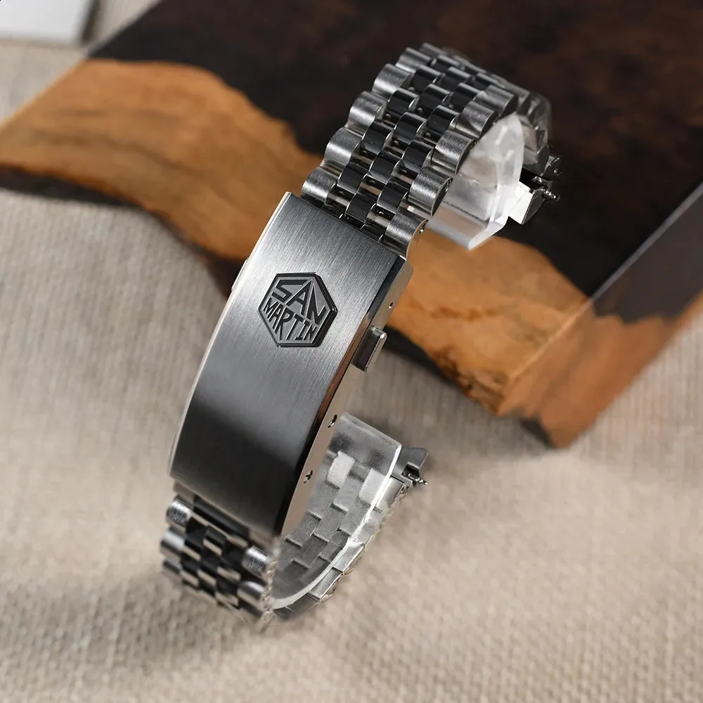 Bracelet Montre Acier Inoxydable 20 Mm Argent, Fermoir Déployant, Neuf
