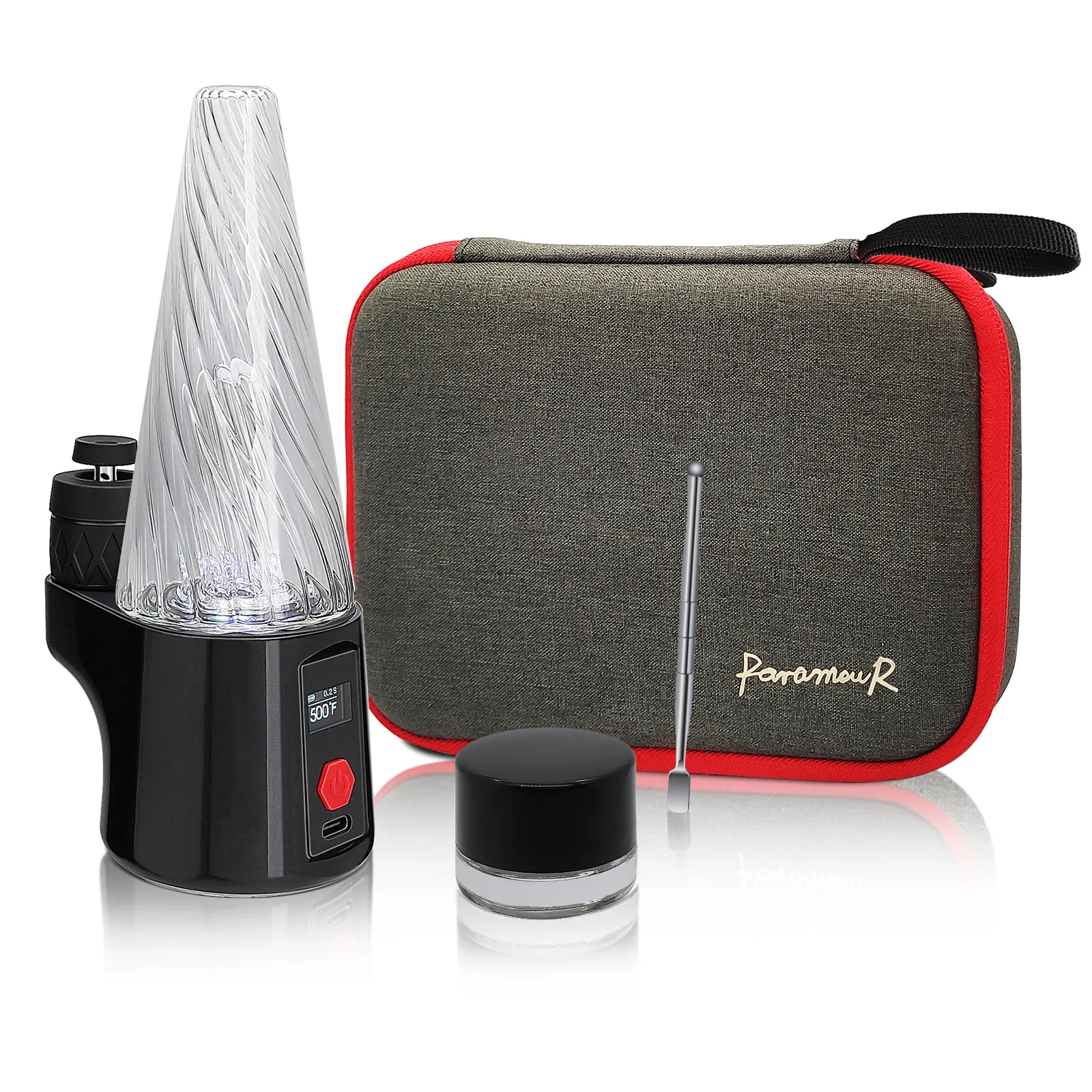 Paramour 4 Pro Electric Dab Rig E-Rig Wax Vaporizer met 3D-kamer Joystickdop voor concentraatolie