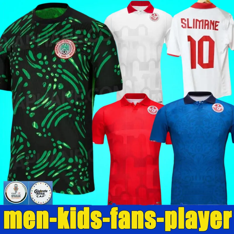 2024 Nigerian Tunisia Soccer Jersey African Cup Hannibal Makni Stunisie Limane 24 25 Nigeria Okocha Okechukwu Ighalo Ahmed Ndidi Mikel Iheanacho Football Shirts