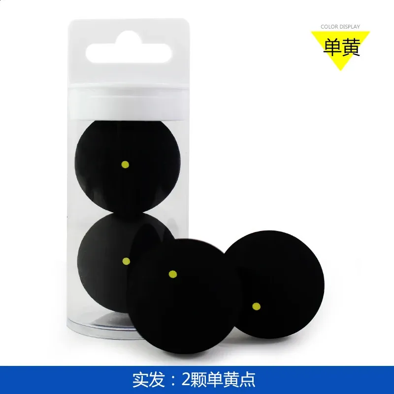 2 pcs/tube FANGCAN Squash Ball for Professional Players or Trainers One Blue Dot and One Yellow Dot and Two Yellow Dots 240313