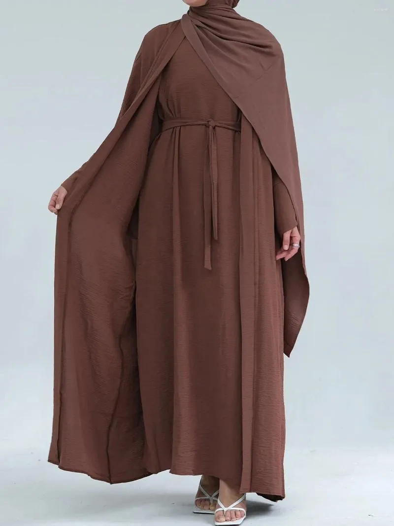 Ethnische Kleidung, zweiteiliges Set, Robe, Strickjacke, Abaya, langes Kleid, Mode, Party, Abend, Frauen, muslimischer marokkanischer Kaftan, Jalabiya, Islam, Dubai, Arabisch