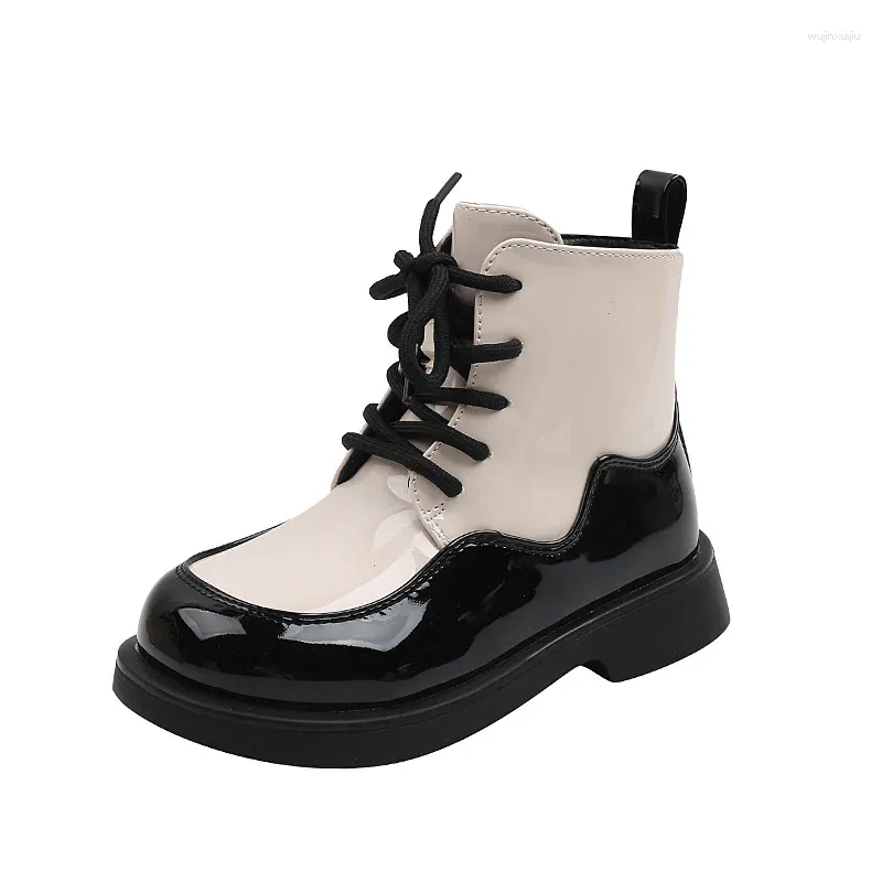 Bottes garçons unisexe cuir enfants cheville filles automne hiver bébé Style britannique enfants chaussures