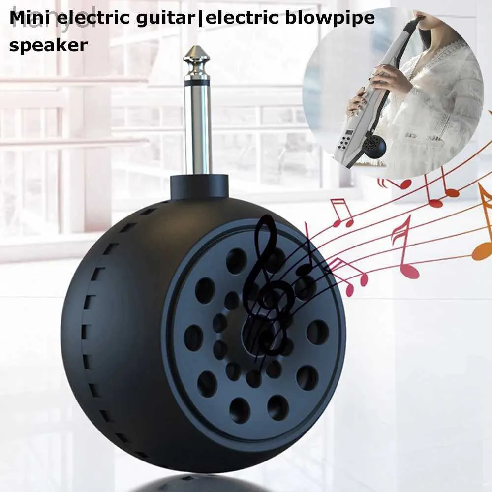 Tragbare Lautsprecher Mini-Bluetooth-Lautsprecher Drahtlose Musik-Soundbox Tragbarer Lautsprecher mit 6,35-mm-Adapter für E-Gitarre Elektrisches Blasrohr 24318