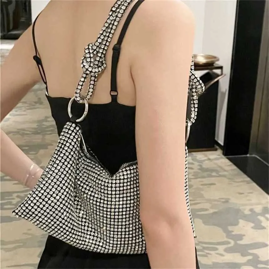 Üst omuz çantaları Alex Knot Elmas Tasarımcı Çanta Bahar Moda Tek Under Under Under Under Under Luxury Çanta Tote 240311