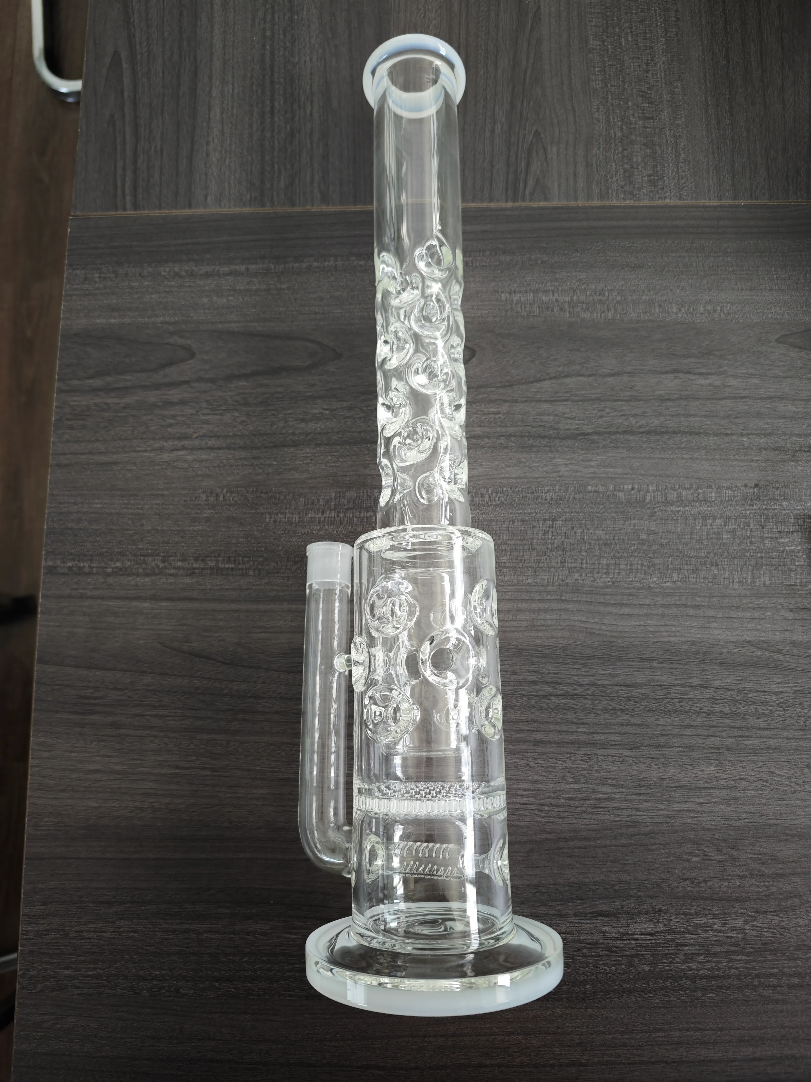 Rookpijpen Hookah Big Glass Bong 7 mm Dikke vier perc waterpijp honingraat en vogelkooi diffuser Bongs 20 inch 18,8 mm Bowlq240515