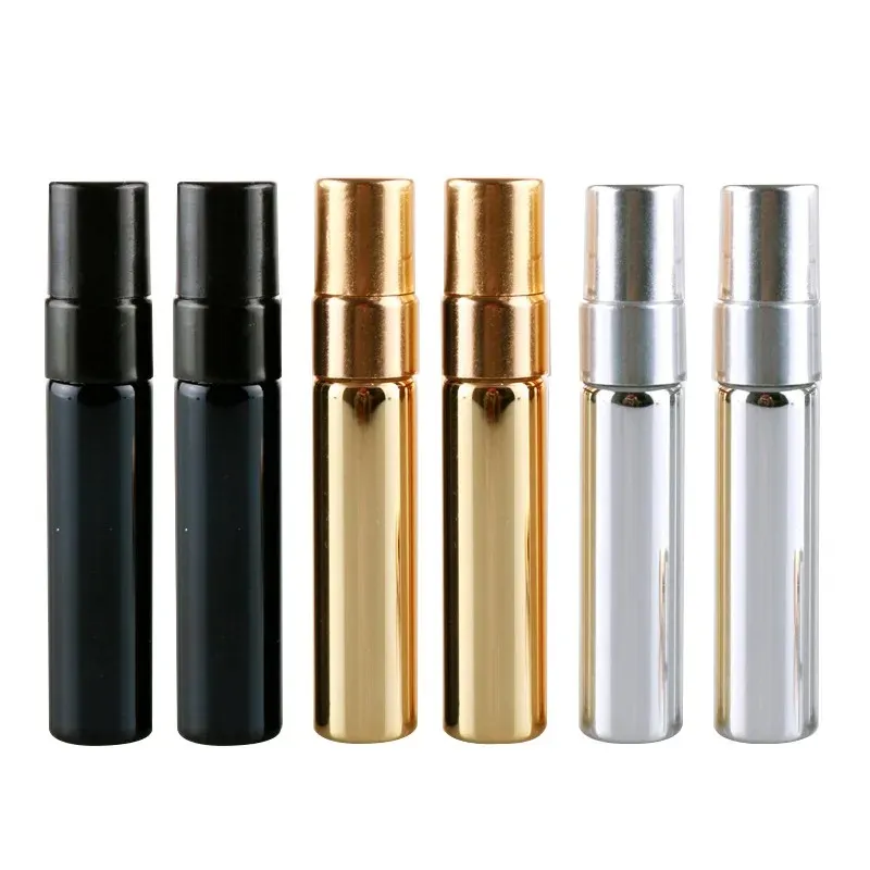 2024 1 -stks Refilleerbare glazen metalen mondstuk parfum spuitfles spray verstuiver draagbare reis cosmetische container parfum fles bijvulbaar