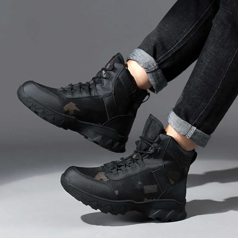 HBP Небрендовые зимние ботинки из натуральной кожи с шерстяной подкладкой для мужчин, морозостойкие водонепроницаемые ботинки, дышащая зимняя мужская обувь с надежным шнурком