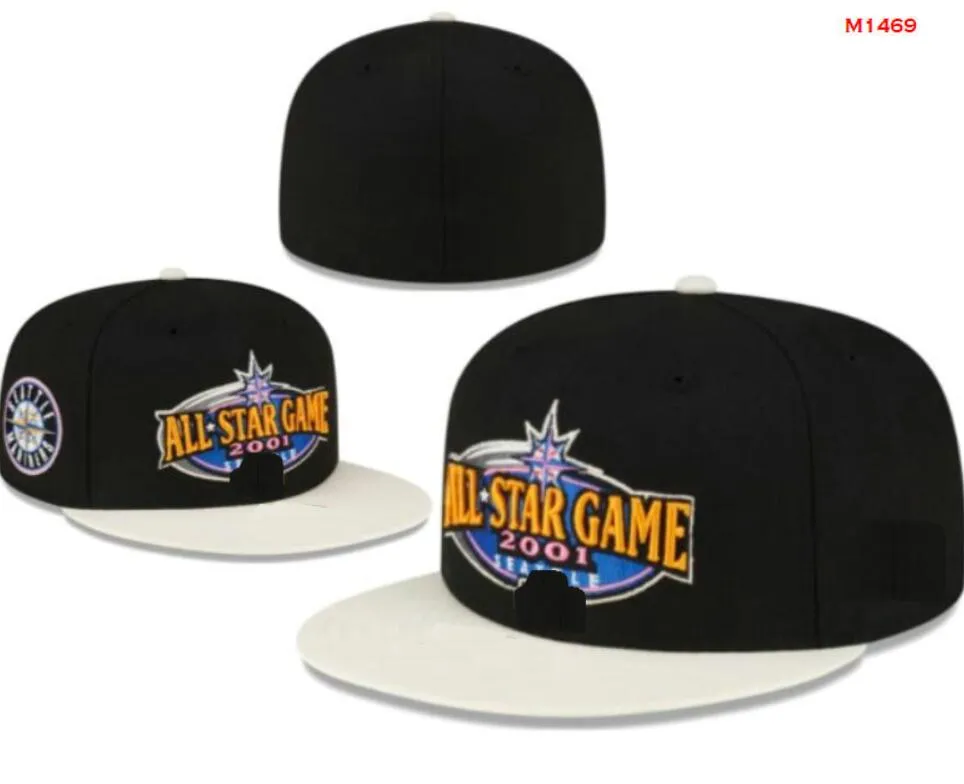 2024 Astros de baseball pour hommes Chapeaux ajustés Classic World Series Hip Hop Sport SOX Full Closed LA NY Caps Chapeau 1995 Stitch Heart "Série" " Love Hustle Flowers a0