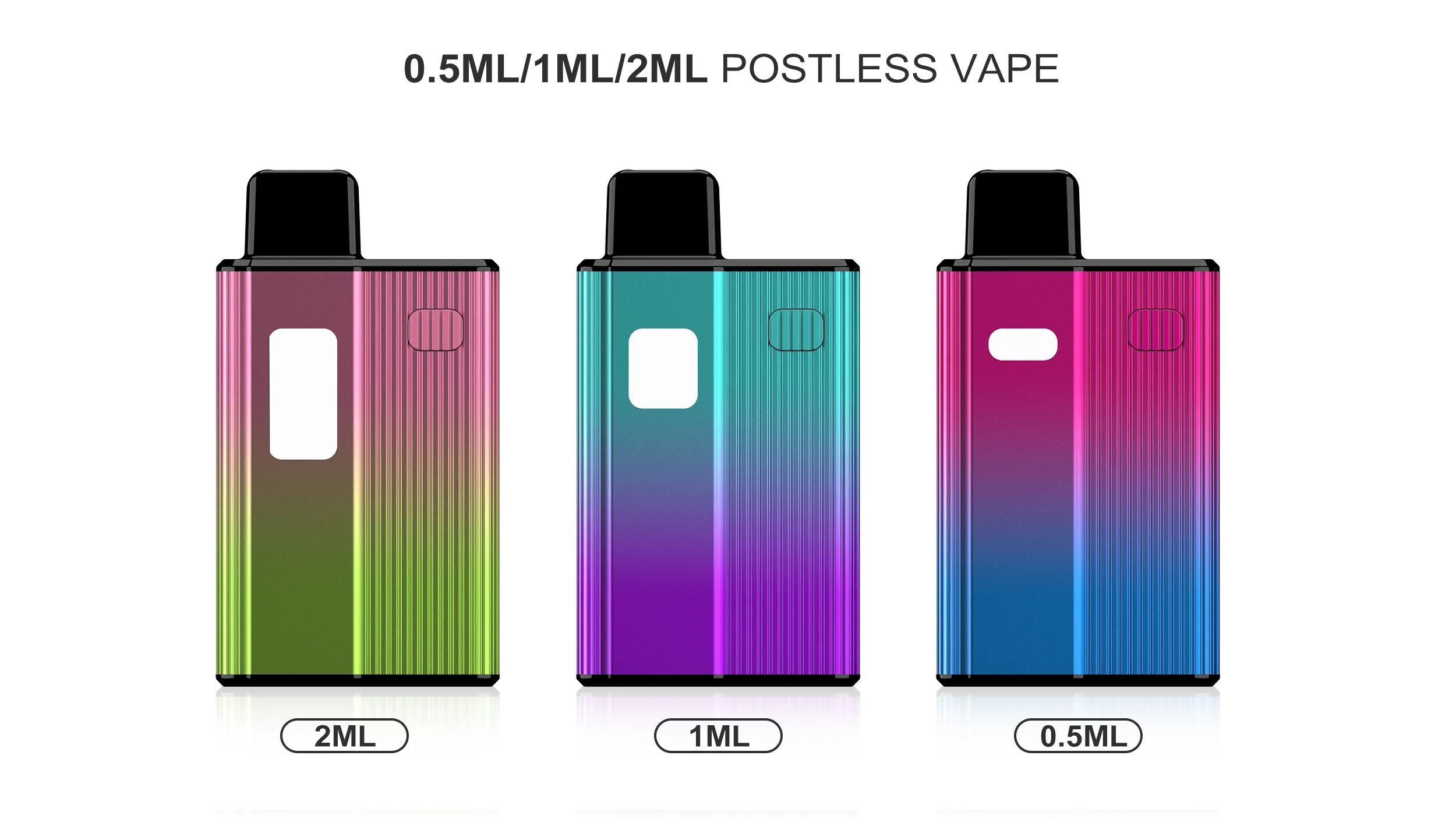 Nieuwste postless doos Wegwerp 0,5 ml 1 ml 2 ml lege pods oplaadbaar 280 mAh accepteren op maat te koop