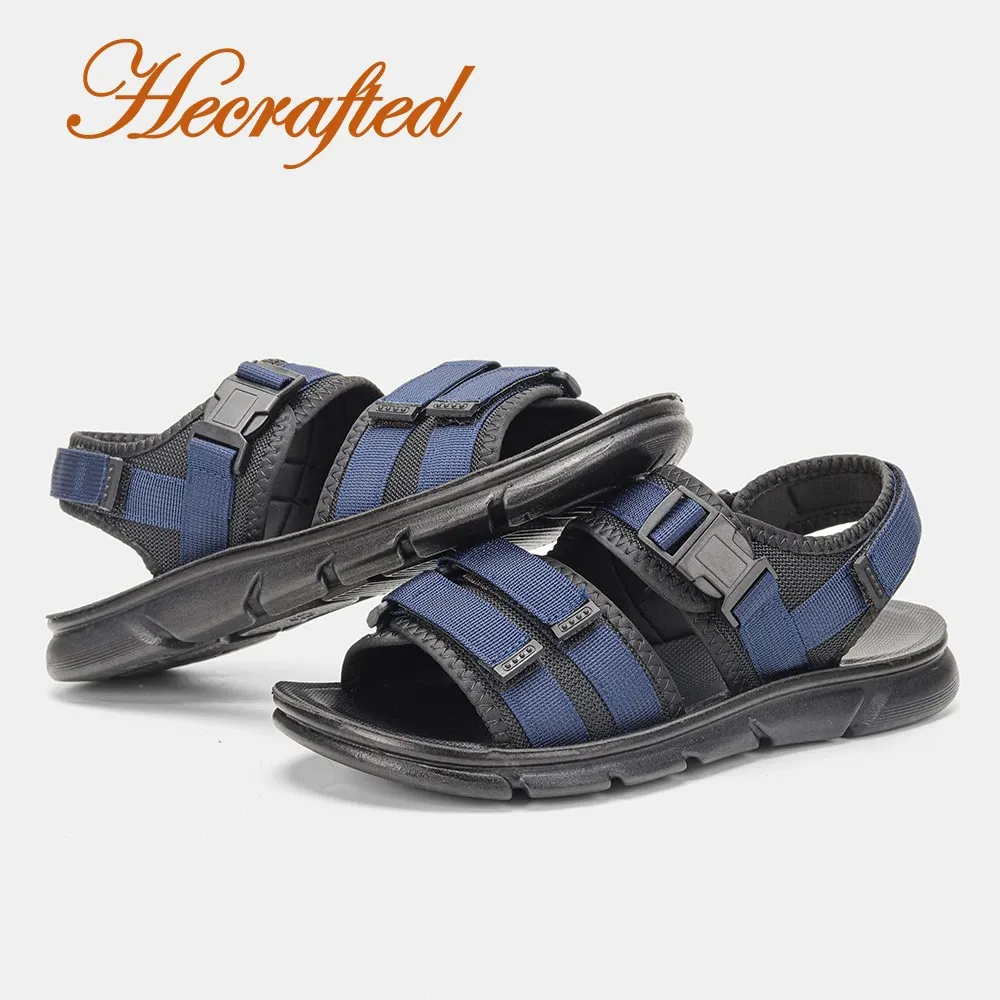Sandals Hecrafted Men Sandals 2022 Beach Summer Breathable 4 Colours Casual Sandals