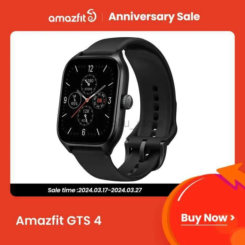 손목 시계 새로운 Amazfit GTS 4 스마트 워치 Alexa 내장 150 스포츠 모드 8 개 배터리 하루 종일 충분한 일 작업 스마트 워치 안드로이드 iOS 240319