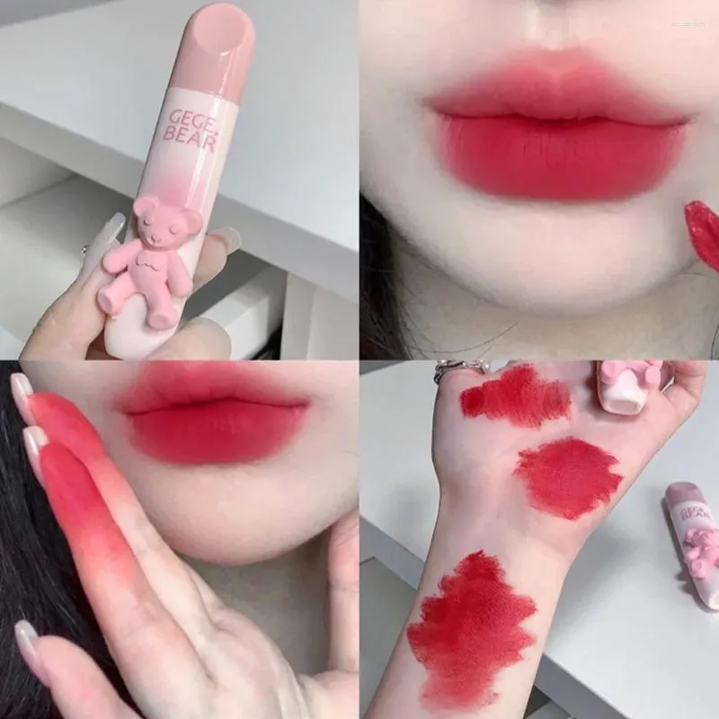 Brillo de labios Sweety Red Matte Líquido Lápiz labial Terciopelo Barro Duradero Desnudo Esmalte Rosa Maquillaje Tinte