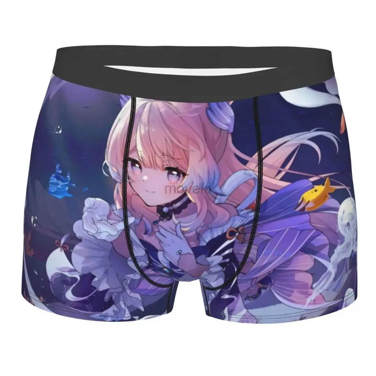 Bokserka mody Sangonomiya Kokomi Shorts Majce Mężczyźni bielizny Genshin Impact Anime Breyble zaawansowane dla Homme S-XXL 24319