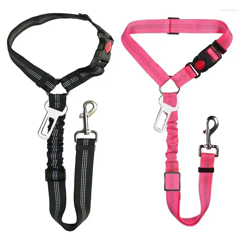 Colliers pour chiens, ceinture de sécurité pour animaux de compagnie, harnais d'appui-tête Portable pour chiots de taille moyenne et petite