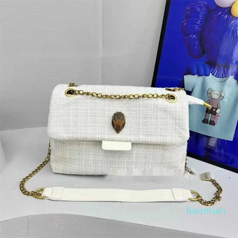 Tyg Cross Body Purse Women's Chain Shoulder Bag liten doftande stil axelkedja liten fyrkantig väska