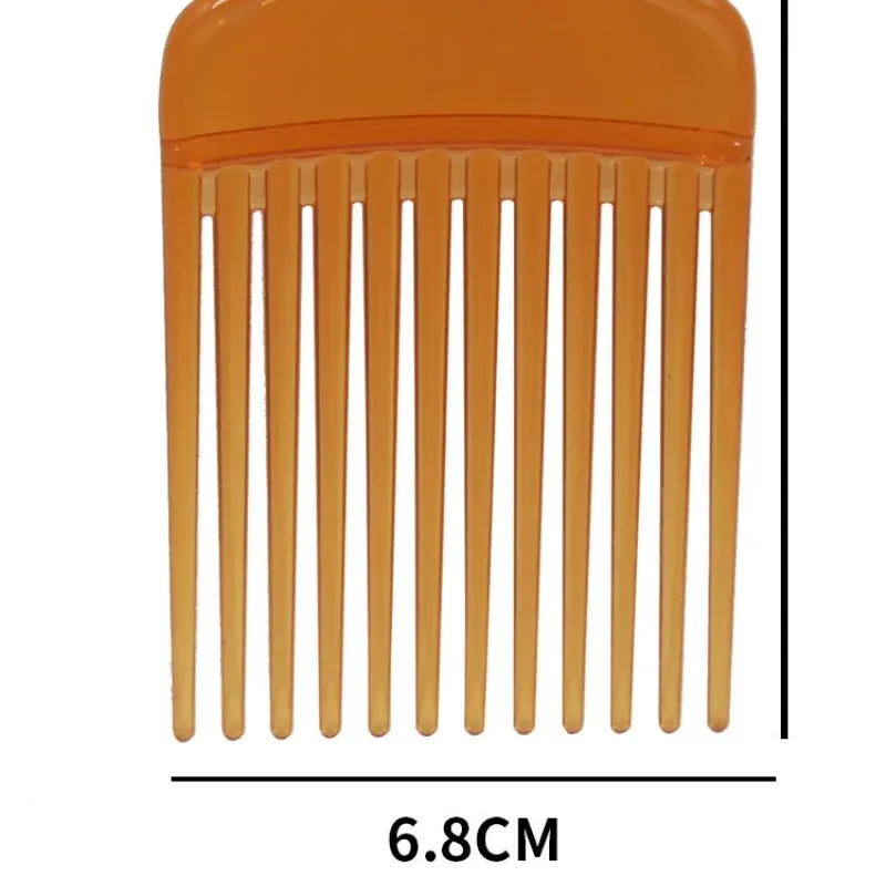 Brosse à dents larges, peigne, fourchette, insertion de brosse à cheveux, peigne à engrenages en plastique pour cheveux bouclés Afro, outils de coiffure, 1 pièce