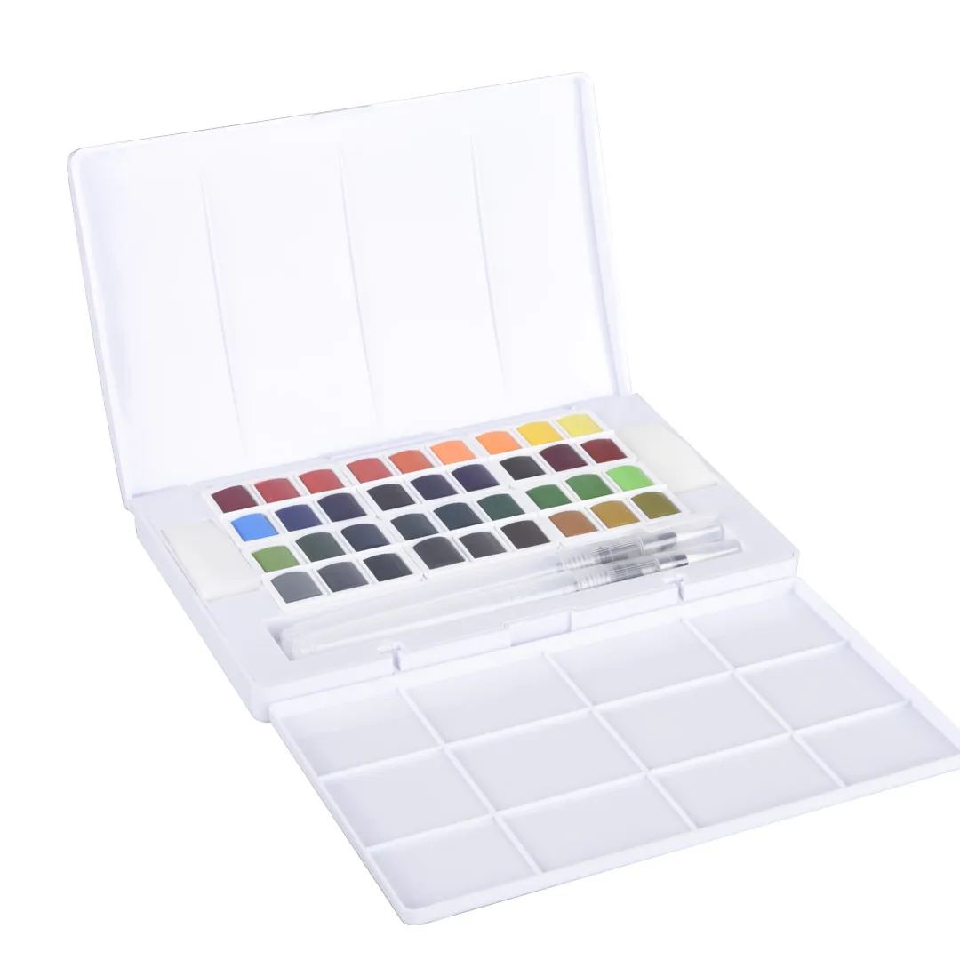 Portable Watercolor Solid Pigment water color 36color for School Drawing Art Supplies