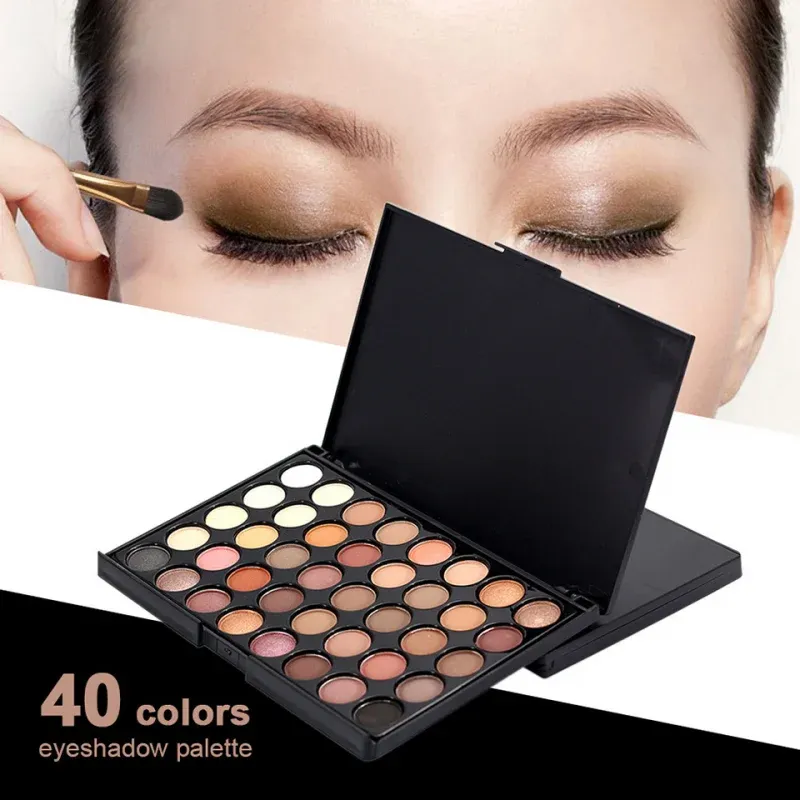 Shadow 40 Color Matte Eyeshadow Palette Glitter Shimmer Eye Shadow Palette Long Lasting Eye Makeup Tools Women Cosmetic Eye Pigments