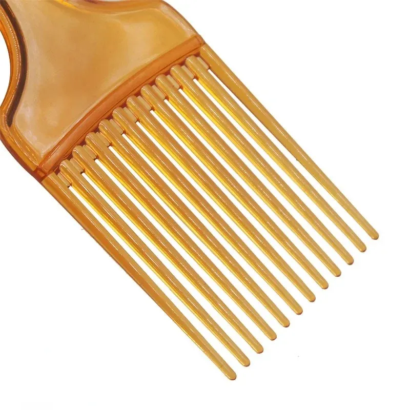 1 Stück breite Zähne Pinsel Pick Kamm Gabel Haarbürste Einsatz Haar Pick Kamm Kunststoff Getriebe Kamm für lockiges Afro Haar Styling Werkzeuge
