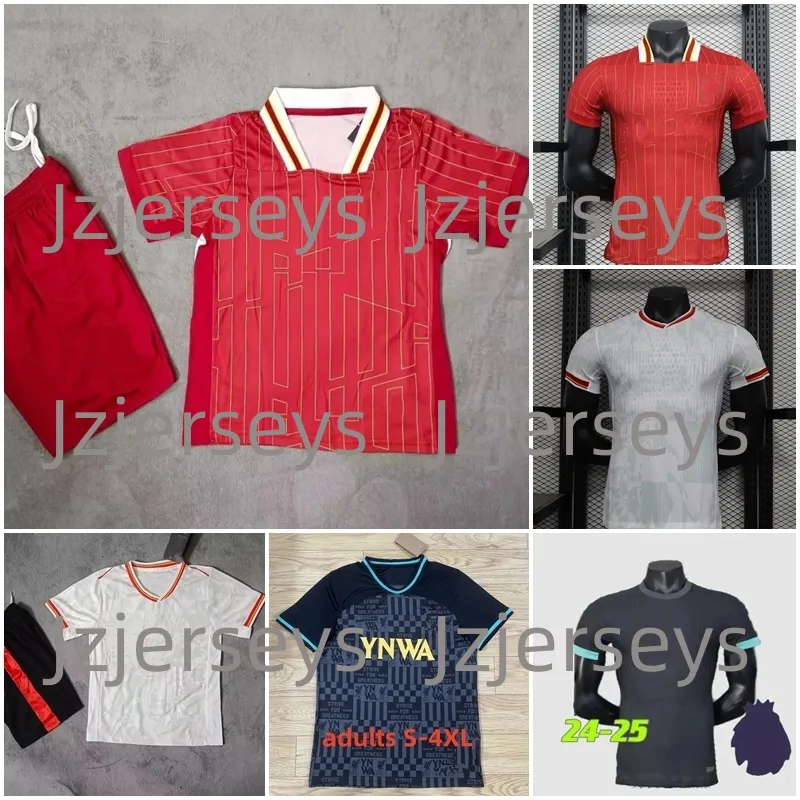 Mohamed Salah Darwin Nunez 24 25 Home Away Herren Kinder Fußballtrikot Kits Dominik Szoboszlai Andy Robertson Alisson Becker Joe Gomez Joel Matip Curtis Jones Kinder Kit