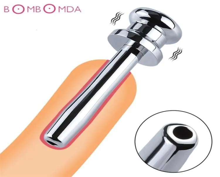 Sex Toy Massager Stainless Steel Penis Plug Tube Hollow Stretch Catheter Dilatator Urethral Sounds Via Hole Toys for Men9603735