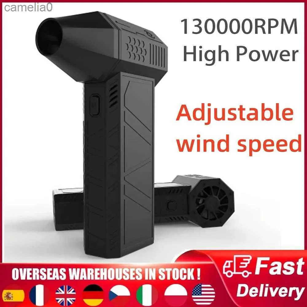 Ventilateurs électriques Mini ventilateur Turbo Jet polyvalent 110000 tr/min ventilateur puissant portable moteur sans balais haute performance ventilateur conduit à grande vitesseC24319