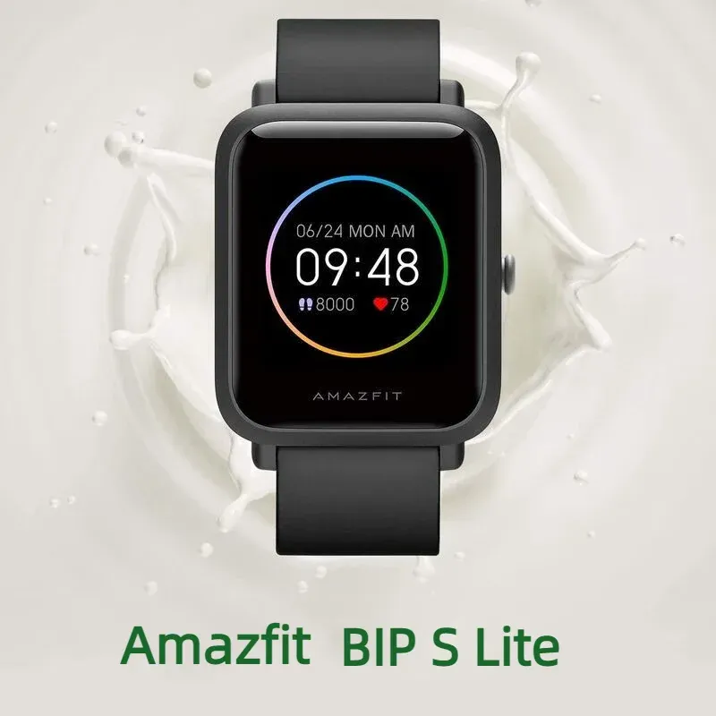 시계 Amazfit Smart Watch BIP S LITE 5ATM 방수 14SPORTS 모드 스포츠 감시를위한 스포츠 ZEPP 앱 전시회 95 New No Box