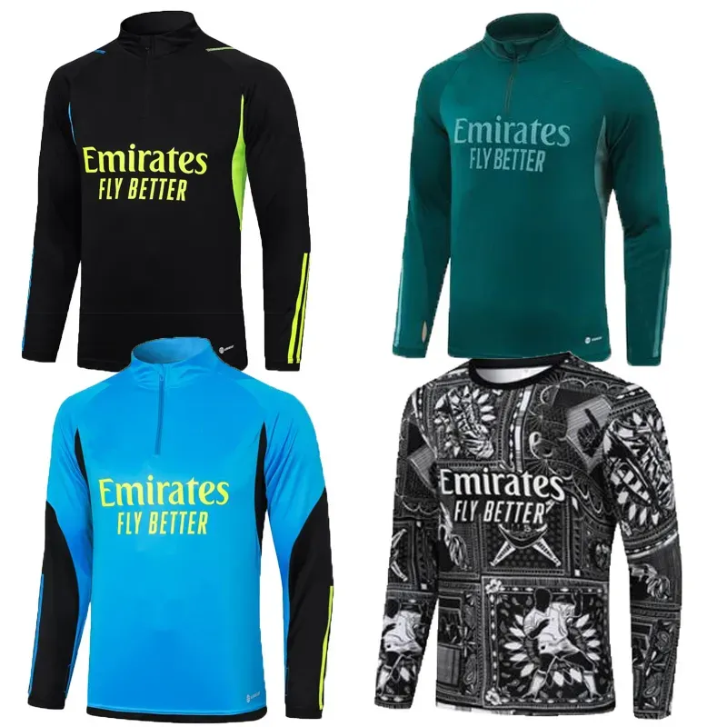 NOUVEAU 22 23 2024 Arsen Survêtement Jersey Mensoccer Football 22 24 Demi-tiré Manches longues Football Football Gunners Survetement Survetement Pied Chandal Jogging Top