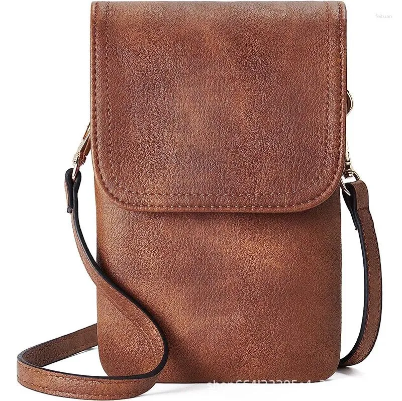 Totes Support Handmade PU Mulheres Telefone Bolsa Crossbody Mini