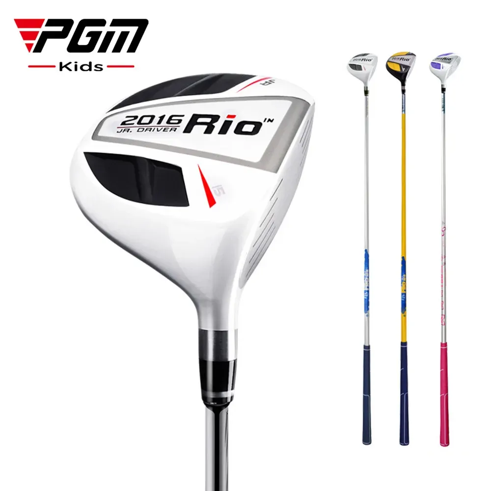 Clubs PGM RIO Golf Clubs Kids Right Handed Aluminum Alloy Head Children Drivers for 312 Years 1# Wood Pole Carbon Shaft JRMG004