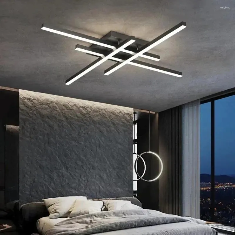 Światła sufitowe żywe jadalnia willa apartament Hall Dmmming LED żyrandol AC 85-265V Nordic Indoor Lighting