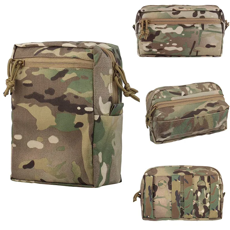 Bags Tactical Molle EDC Pouch GP Wide Pouch Military Tool Utility Pack for Vest Plate Carrier Expanded Storage Bags First Aid Kit