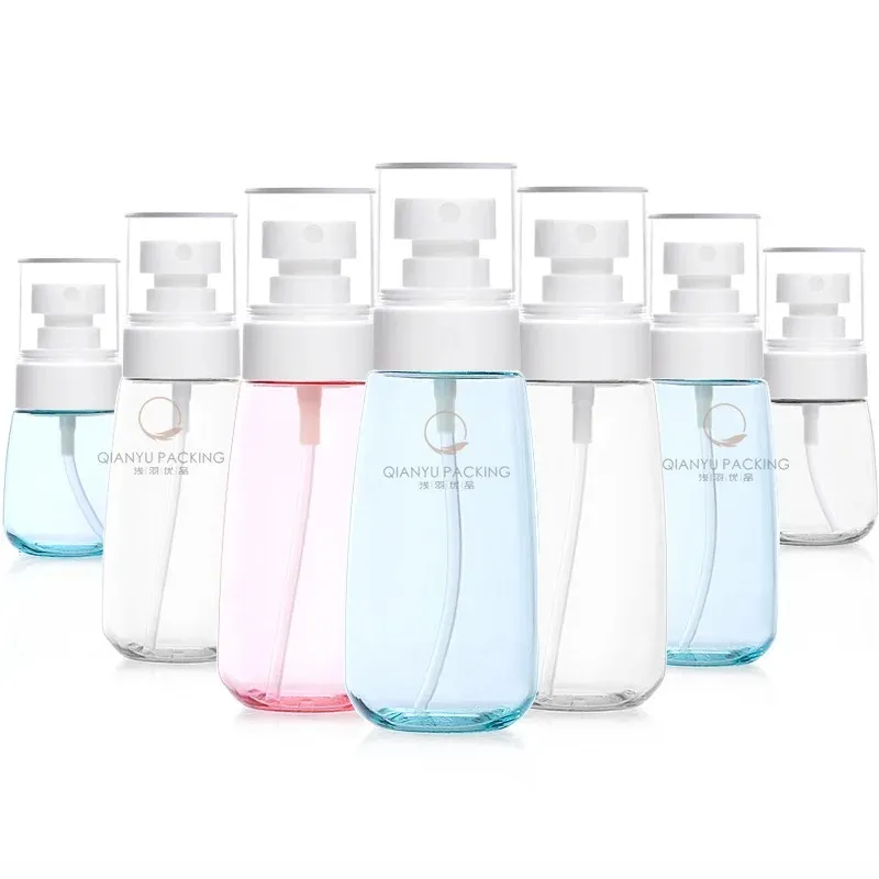 60 ml rese tom spray flaska plastatomizer liten mini tom påfyllningsbar parfymvattenssprutflaskor containrar