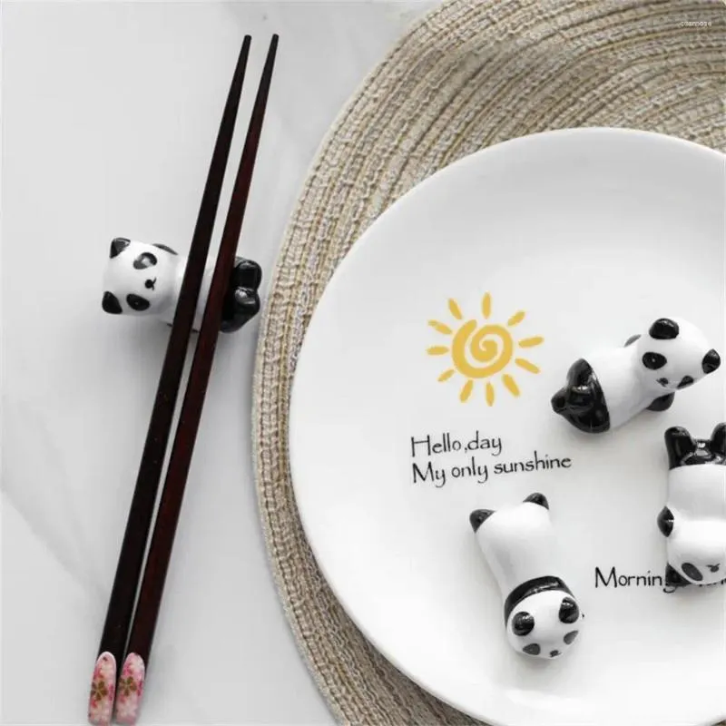 Essstäbchen 1 STÜCK Chinesische Essstäbchen Panda Rest Diy Form Keramikmatte Küche Geschirr Werkzeuge