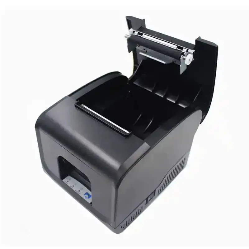 WH-P12 80 mm thermische desktopprinter met Cashbox seriële internetpoort USB-interface voor het afdrukken van facturen met streepjescodelabels
