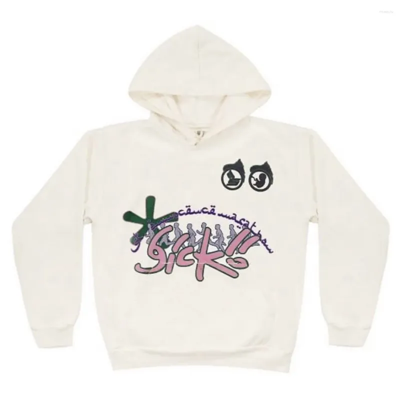 Felpe con cappuccio da uomo Luxury 2024 From Pain IAN CONNOR Sicko Pullover Felpa con cappuccio Felpe con cappuccio Velluto di cotone in pile spesso Bianco #242