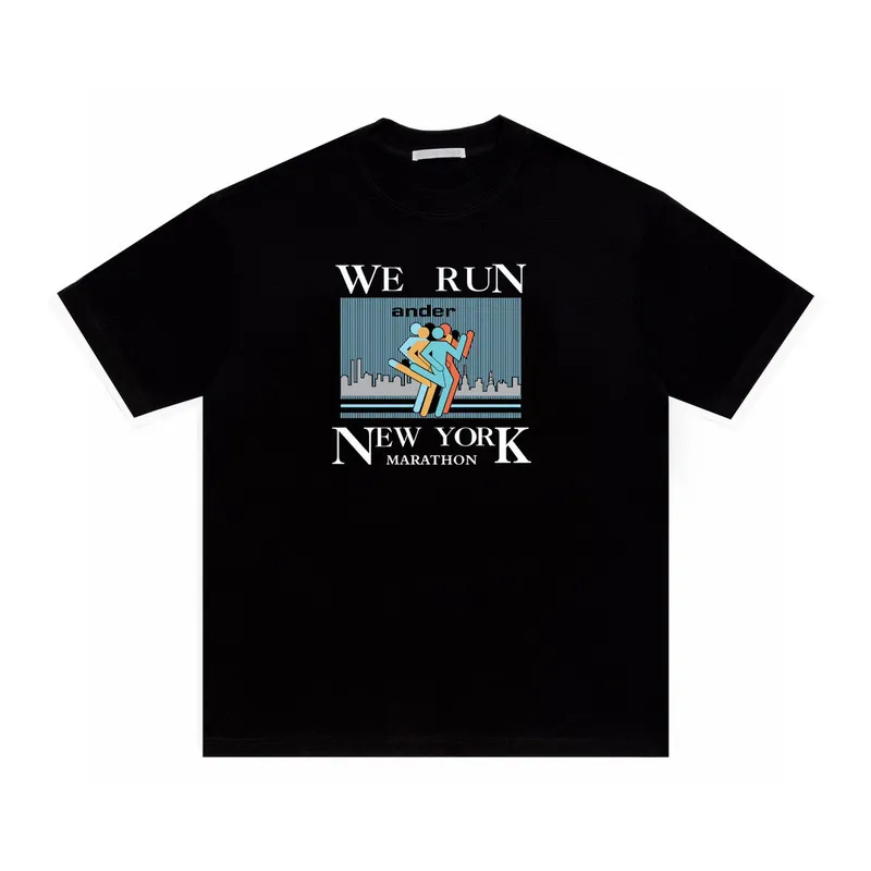 24SS Frühling Sommer Europa USA New York Marathon Print T-Shirt Mode Herren Kurzarm T-Shirt Frauen Casual Baumwolle Designer T-Shirts 0319