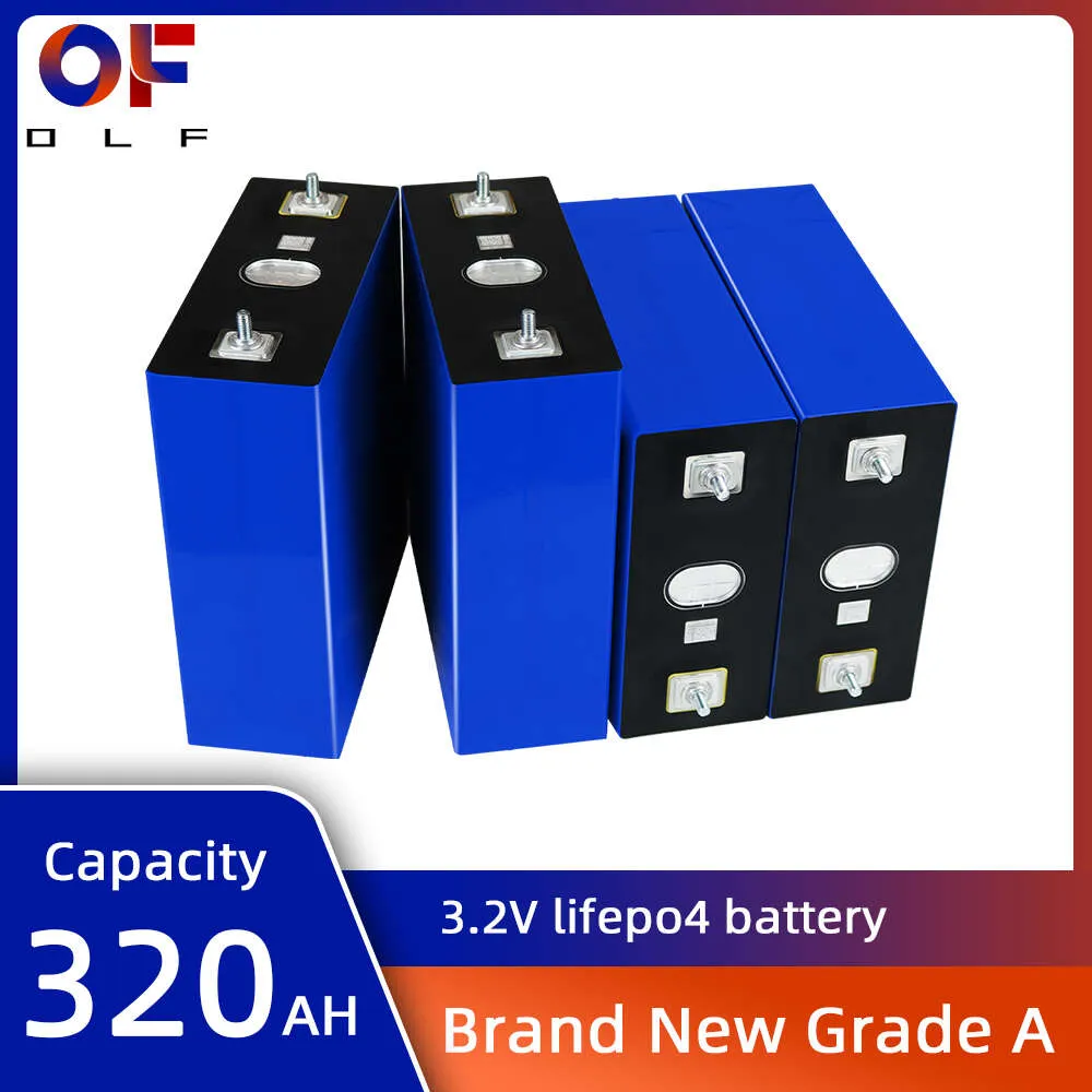 LiFePO4 320AH 3,2 V klasse A lithium-ijzerfosfaat accu 4/8/16/32PCS DIY EV RV batterij en zonne-energie opslagsysteem