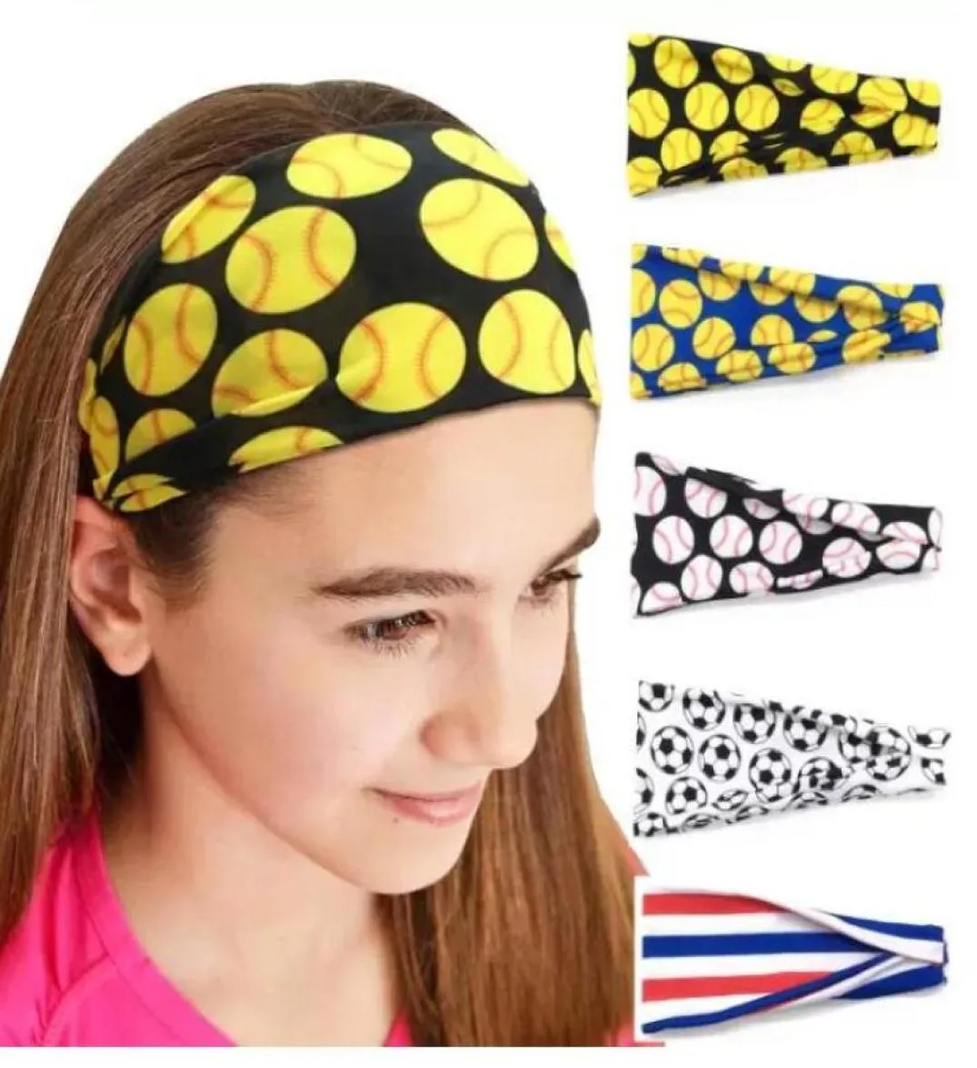 Titanium Sport Accessories Baseball Sports Hairband Sweat Headbands Hairbow Stretchy Athletic Yoga Play Hair Band Workout Head Wra2848894