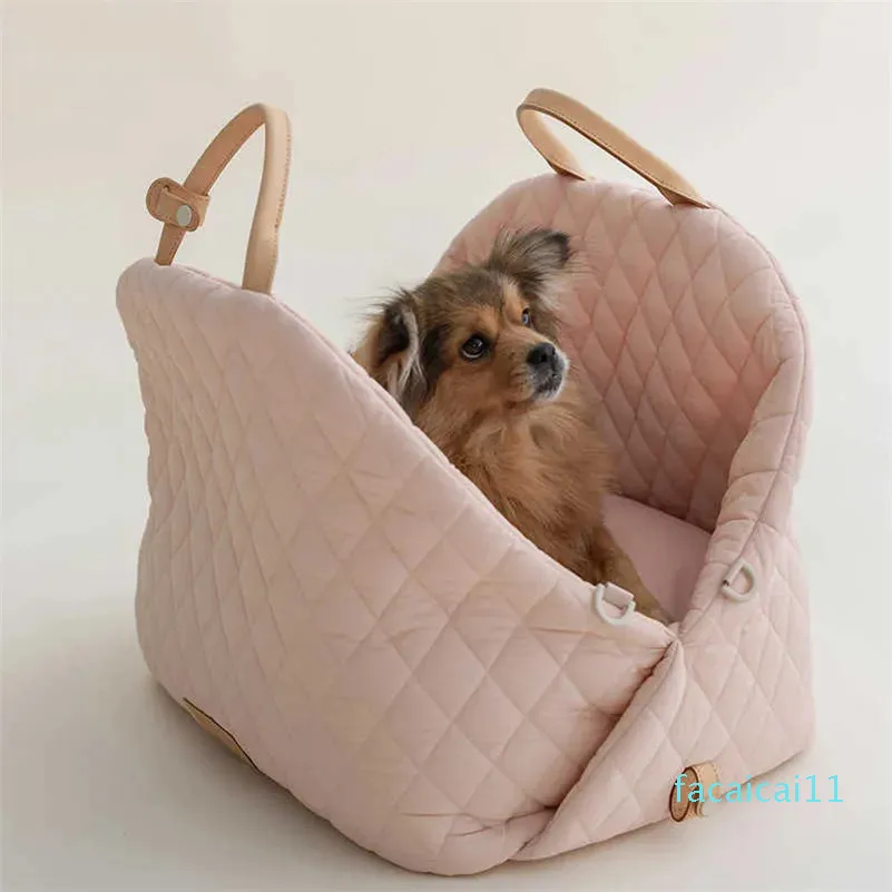 Sacos de ombro Pet Dog Nest Nylon Tote Bag Destacável Bolsa Carro Dupla Utilização Travel Cat Designer Bolsas