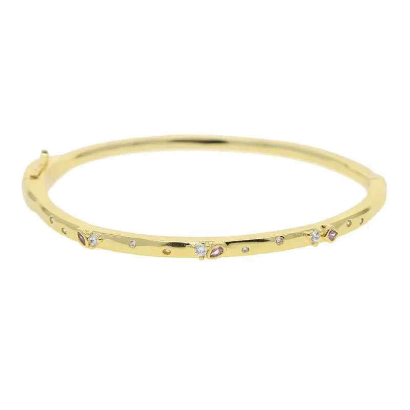 Fashion Womens CZ Bangle Bracelet - New Arrival, Micro Pave