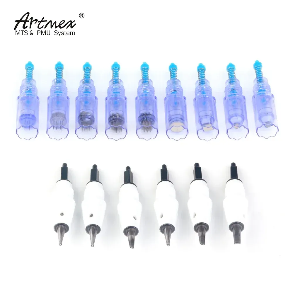 Needles Artmex Tattoo Needle Cartridge MTS Therapy System For Artmex V11 V8 V6 V7 V3 V9 PMU Semi permanent Makeup Machine