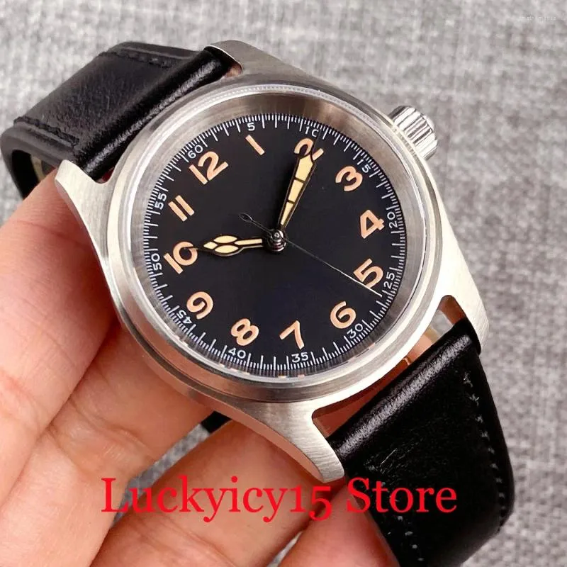 Wristwatches 200M Waterproof Tandorio Small 36mm Polit Watch Lume Dial Automatic Japan NH35A PT5000 Men Sapphire Glass Screwdown Crown