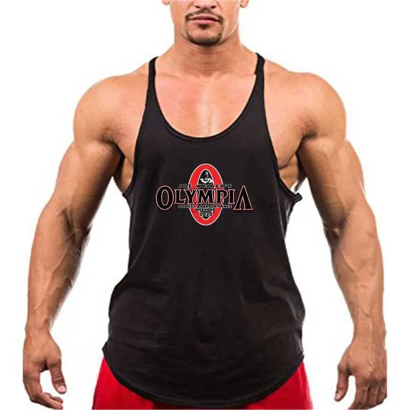 Men's T-Shirts Mens Summer Basketball Sports Gyms Loose Cotton Bodybuilding Fitness Sleeveless Printed Round Neck T-shirt 240327