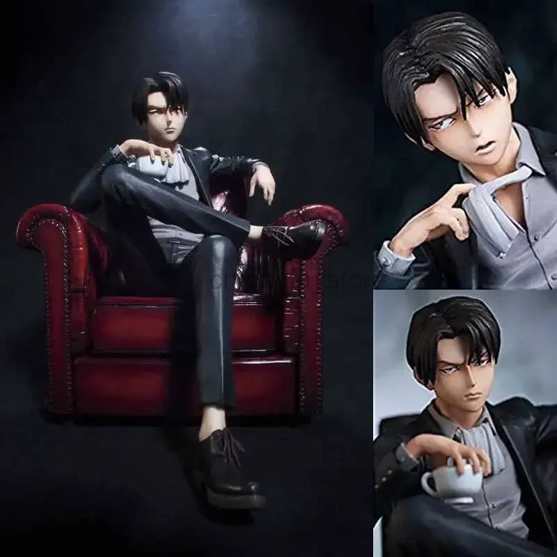 Anime Manga Levi Ackerman Figurki Anime Dochodzenie W Sprawie Gwnego Onierza Modelu Korpusu Figurka Pvc GK Zabawki Dekoracja Stou Na Prezent 240319