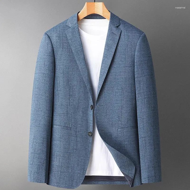 Ternos masculinos versão coreana tendência cor sólida fino-ajuste casual casamento oficial estilo britânico negócios moda blazer cavalheiro terno