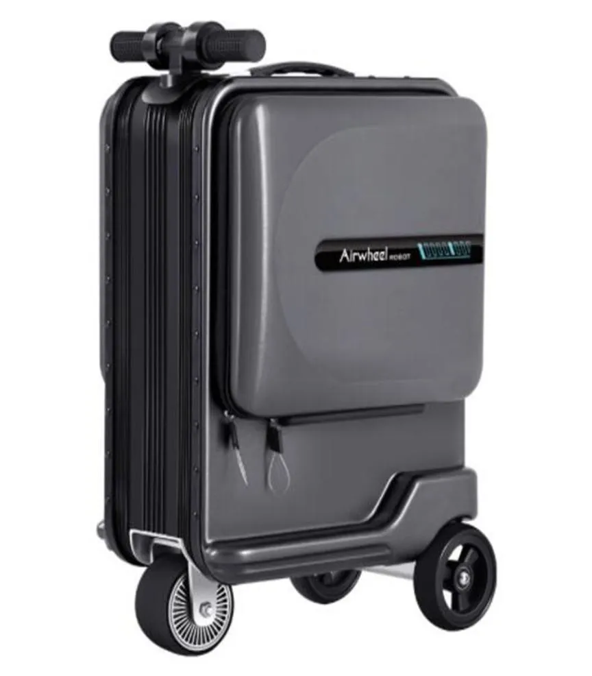 Foldable suitcase electric singledouble riding luggage supports forwardreversehigh loadhigh capacity storage7487329